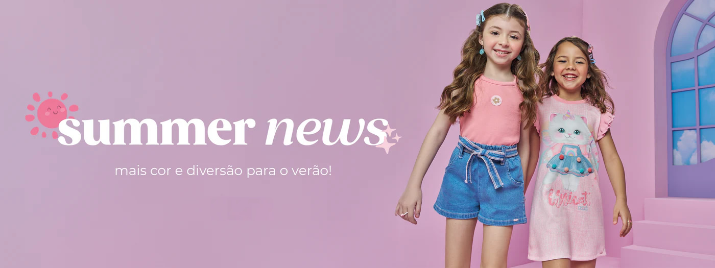 Coleção de Verão Infantil Valentim Store